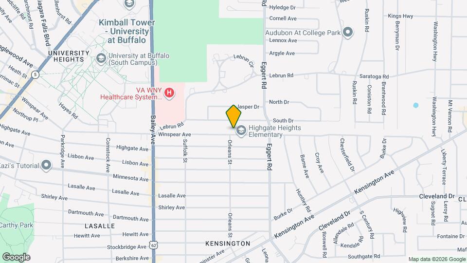 536 Winspear Ave, Unit Upper Map and Location Details