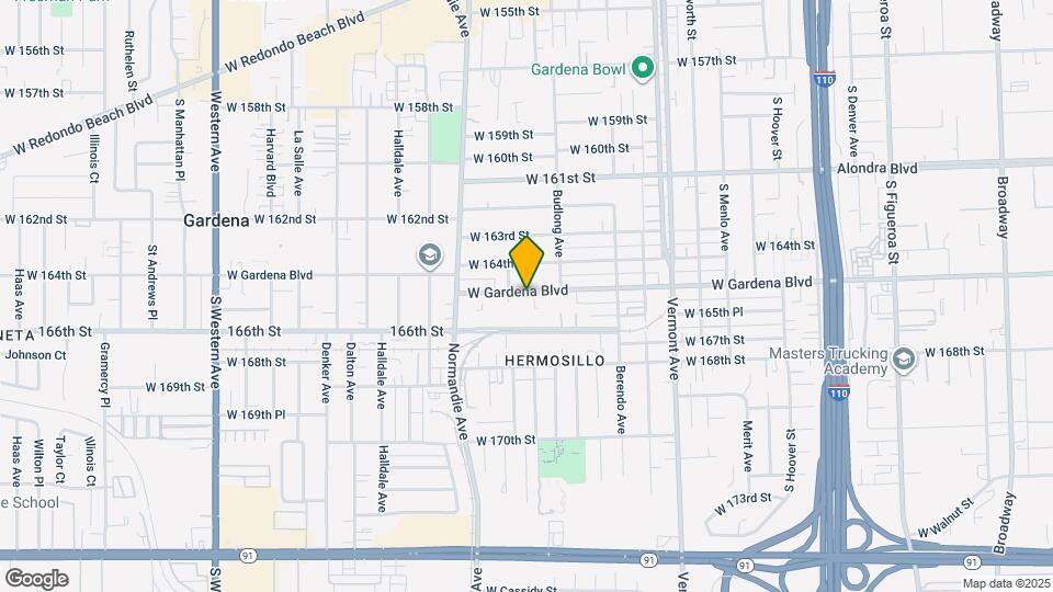1250 W Gardena Blvd Map and Location Details