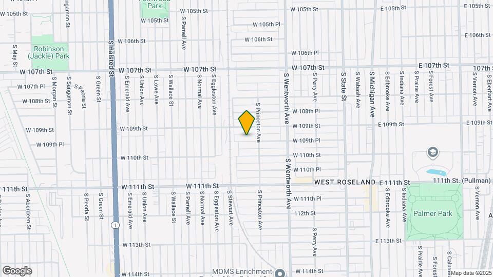 324 W 109th Pl Map and Location Details