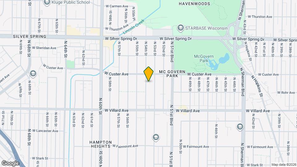 5338 N 54th St Map and Location Details