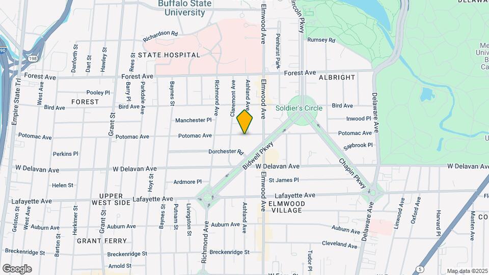 557 Potomac Ave Map and Location Details