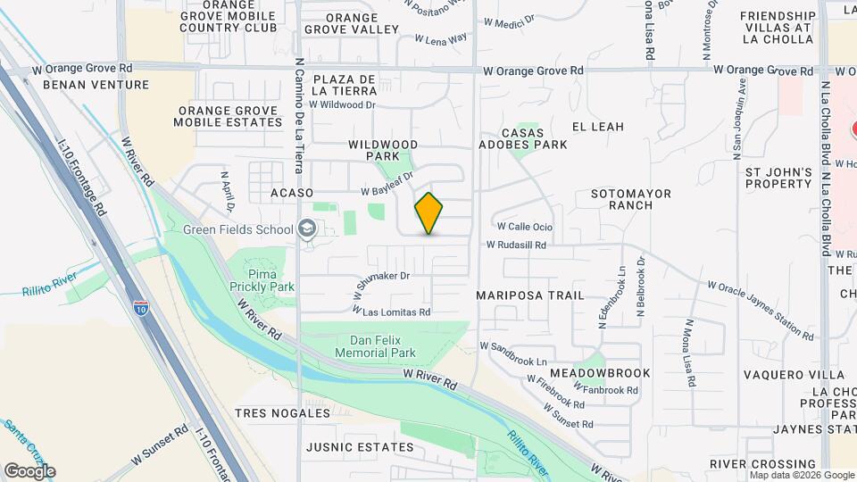 3001 W Coriander Dr Map and Location Details