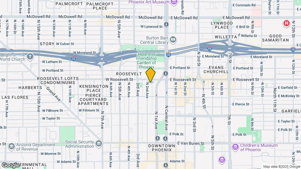 839 N 2nd Ave Map and Location Details