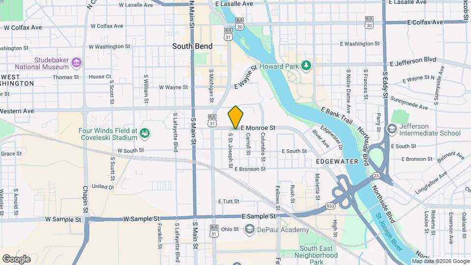 508 S St Joseph St Map and Location Details