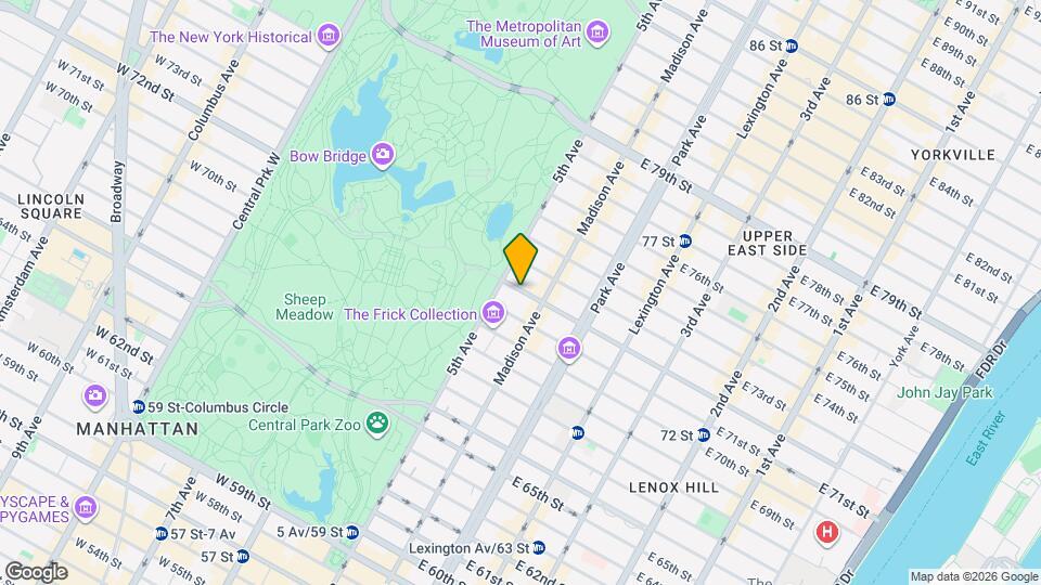 19 E 72nd St Corp Map and Location Details