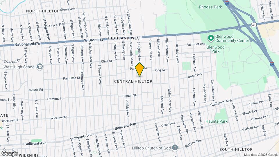 221 S Highland Ave Map and Location Details