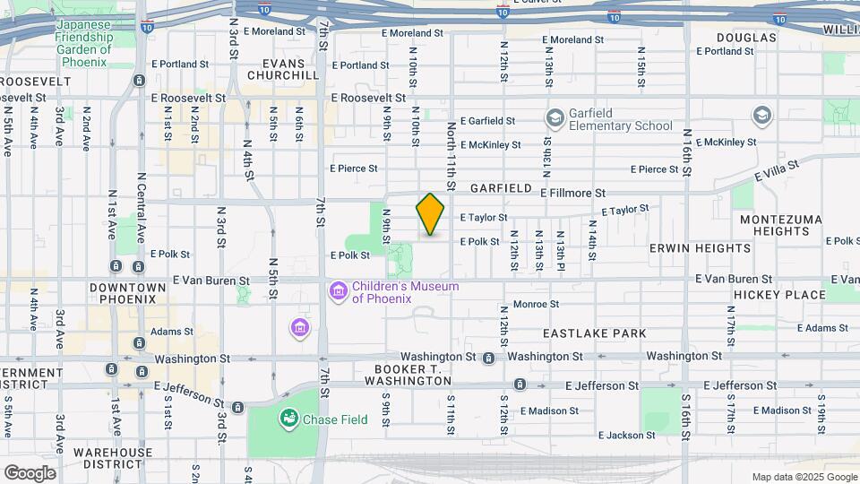 1032 E Polk St Map and Location Details