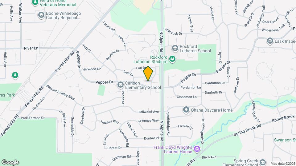 4412 Pepper Dr Map and Location Details