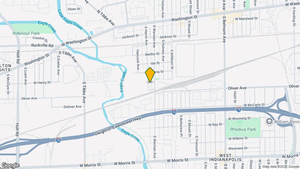 555 S Harris Ave Map and Location Details