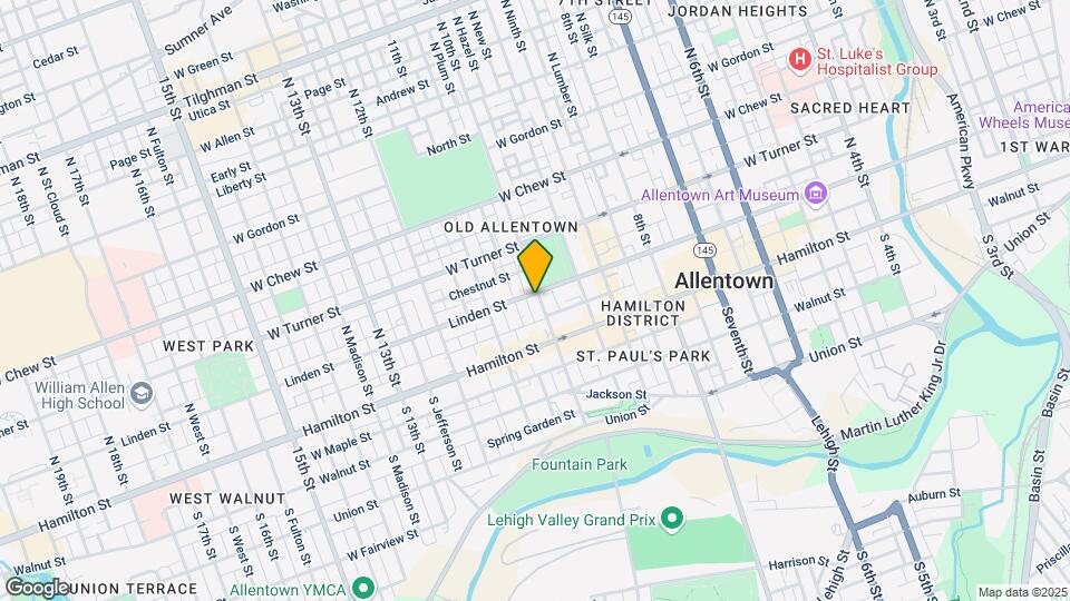 42 N 10th St Map and Location Details