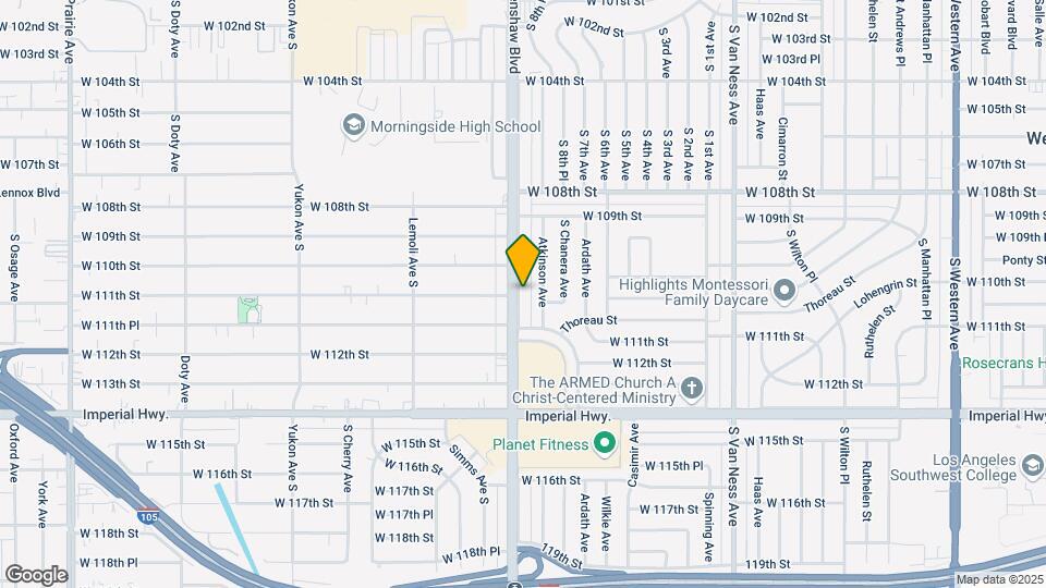 11030 Crenshaw Blvd Mapa y Detalles de la Ubicación