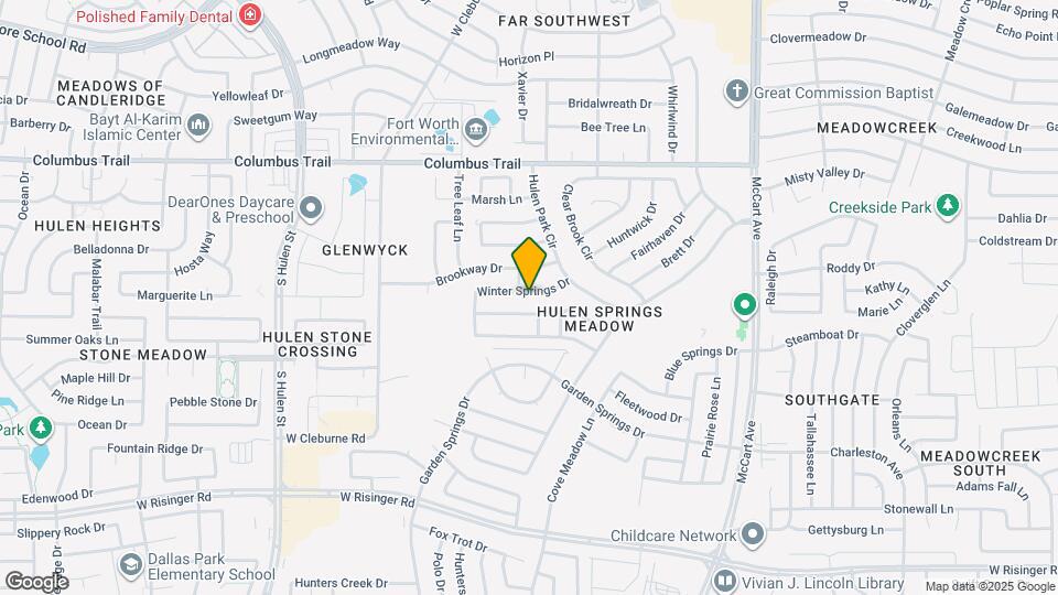 3929 Winter Springs Dr Map and Location Details