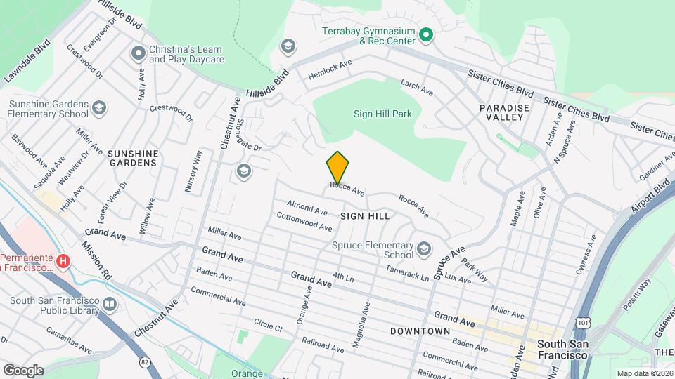 633 Rocca Ave Map and Location Details