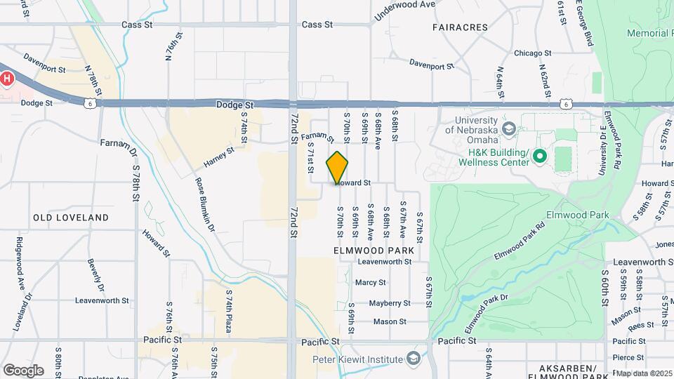 520 S 70th St Map and Location Details