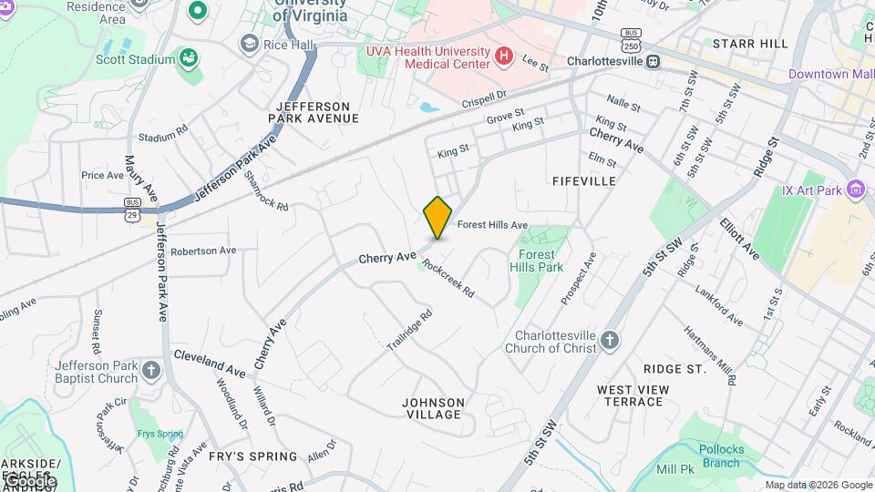 1412 Cherry Ave Map and Location Details