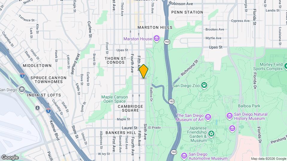 3026 1/2 Sixth Ave Map and Location Details