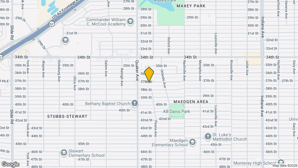 4219 37th St Map and Location Details