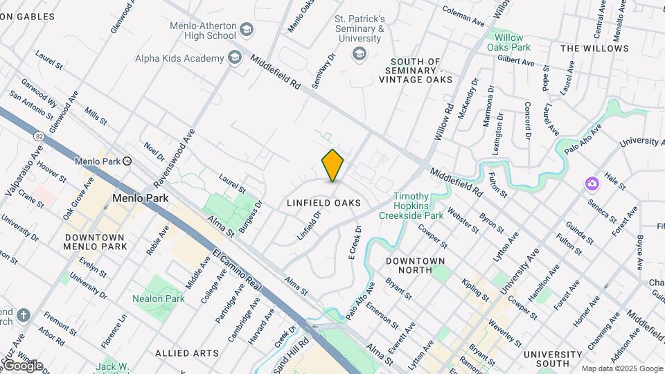 260 Linfield Dr Map and Location Details