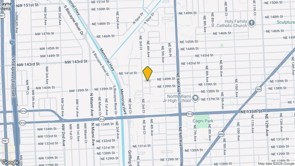 13950 NE 4th Ave Map and Location Details