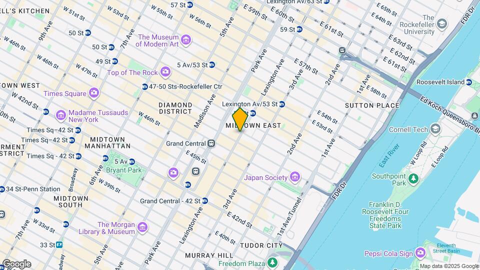 530 Lexington Ave Map and Location Details