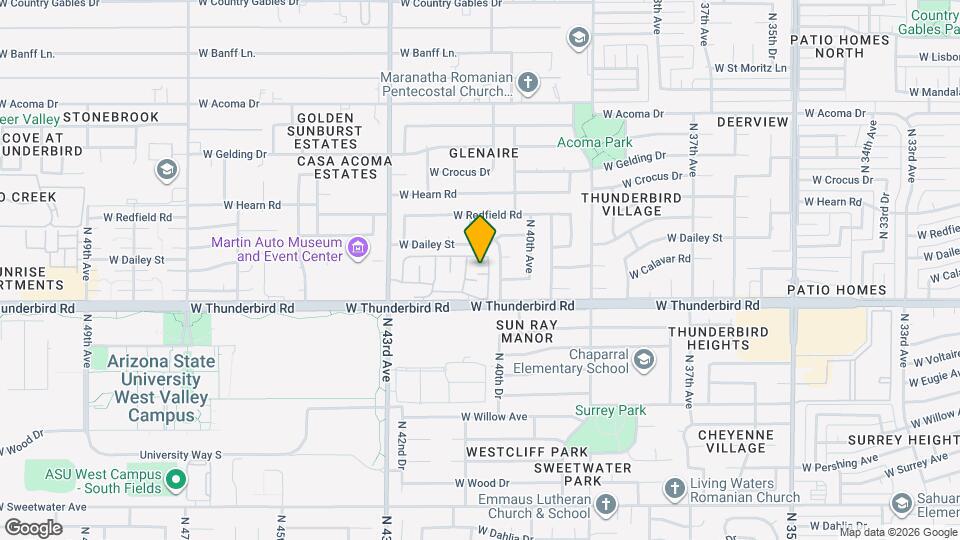 4120 W Calavar Rd Map and Location Details