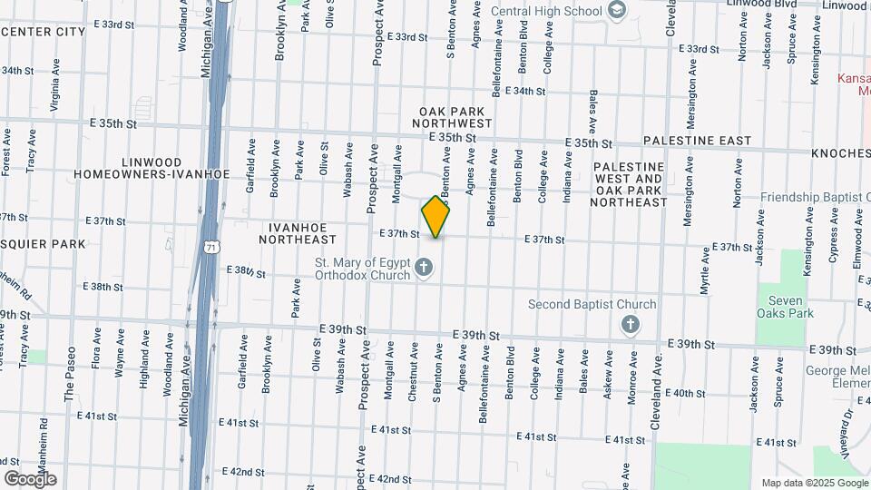 3704 S Benton Ave Map and Location Details