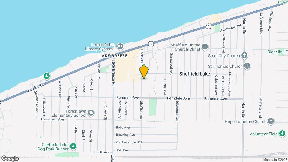 727 Sheffield Rd Map and Location Details