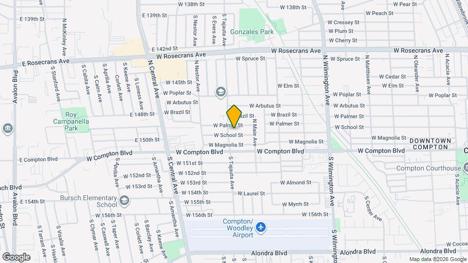 1341 W School St Map and Location Details