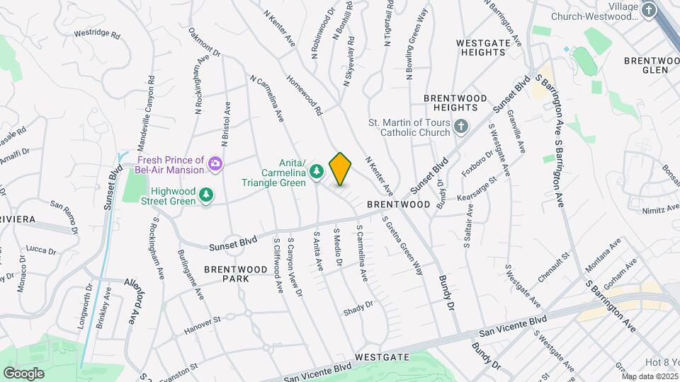 146 N Carmelina Ave Map and Location Details