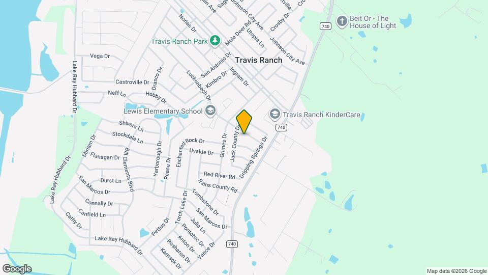 1117 Luckenbach Dr Mapa y Detalles de la Ubicación