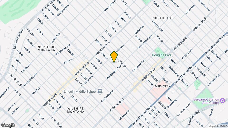 933 19th St Map and Location Details