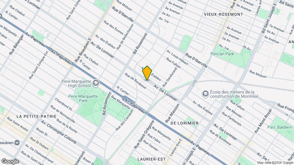 5732A De Lorimier Av Map and Location Details