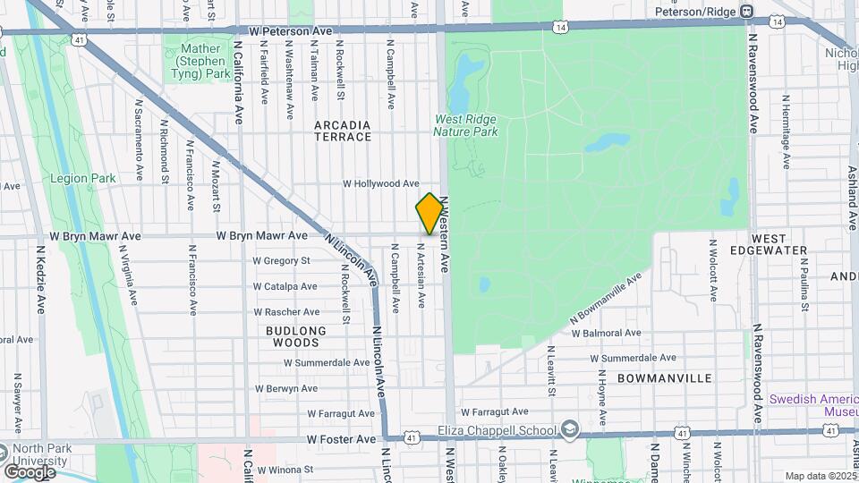 2417 W Bryn Mawr Ave Map and Location Details