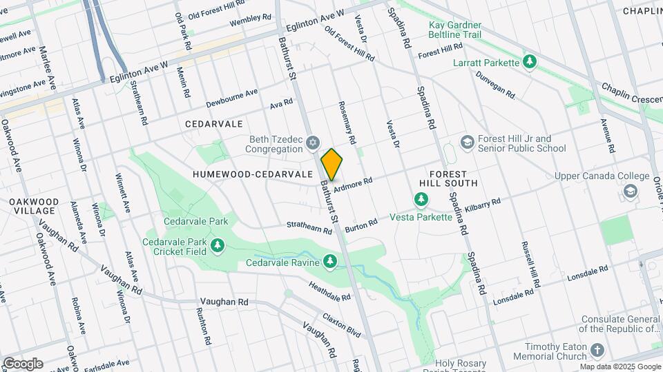 1651 Bathurst St Map and Location Details