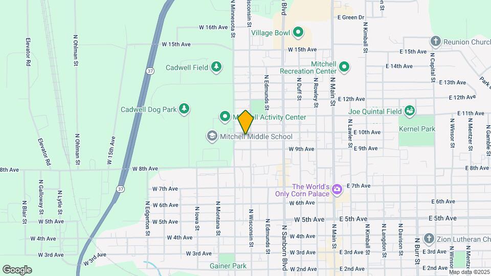 605 W 10th Ave Map and Location Details