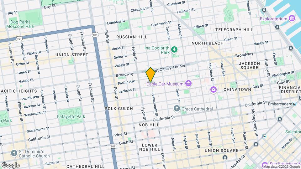 1501 Leavenworth St Map and Location Details