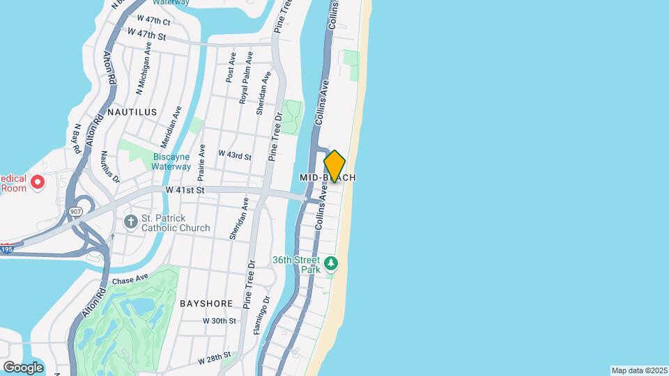 4201 Collins Ave, Unit 1202 Map and Location Details