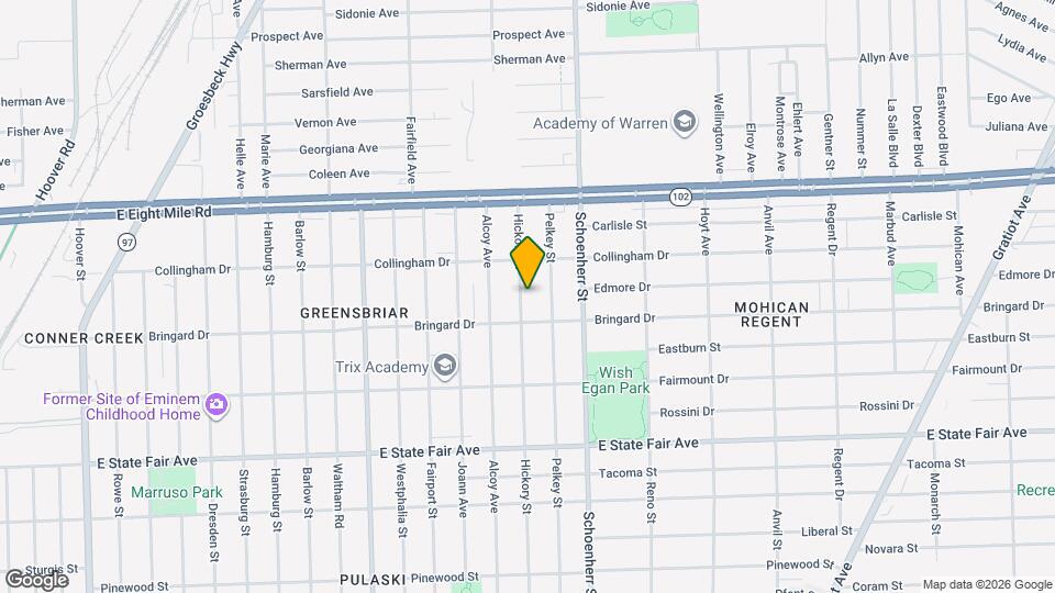 20242 Hickory St Map and Location Details