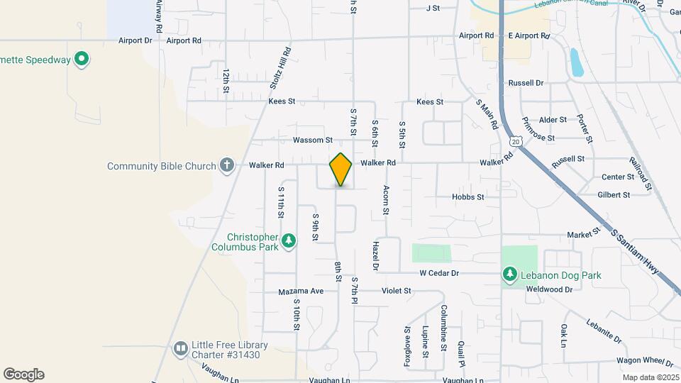 750 Manor Way Map and Location Details