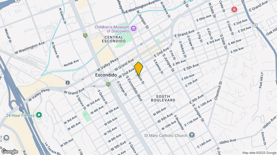 203 W 3rd Ave Mapa y Detalles de la Ubicación