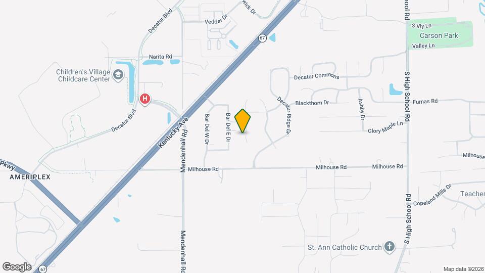 5834 Long Ridge Pl Map and Location Details