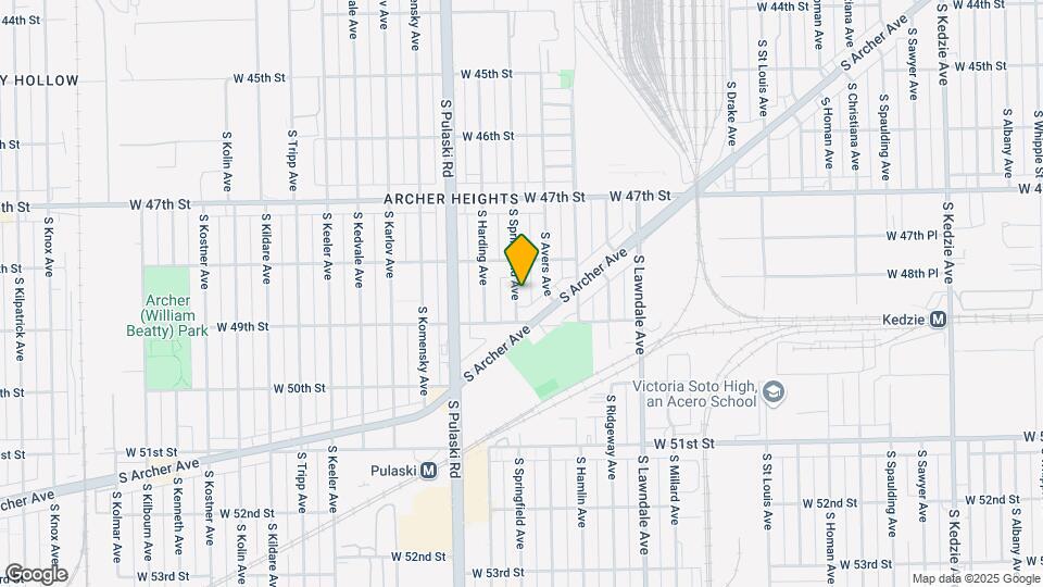 4825-4831 S Springfield Ave Map and Location Details