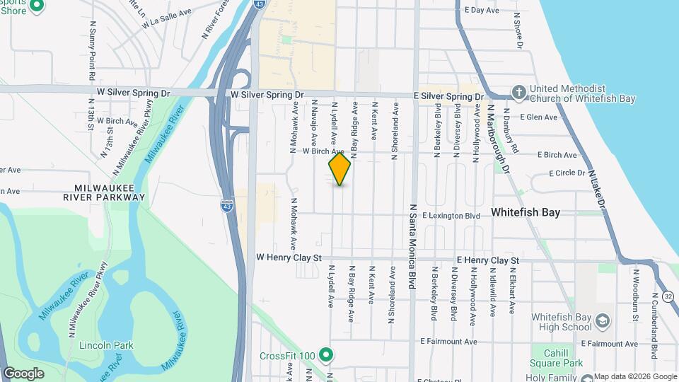 5348 N Lydell Ave Map and Location Details
