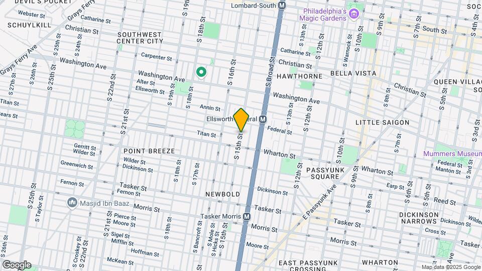 1221-1225 S 15th St Map and Location Details