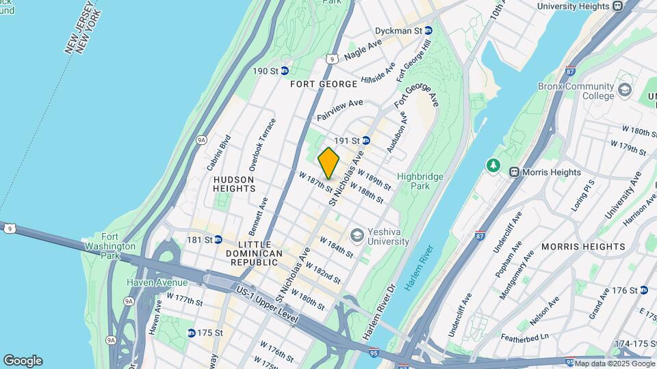 607 W 187th St Map and Location Details