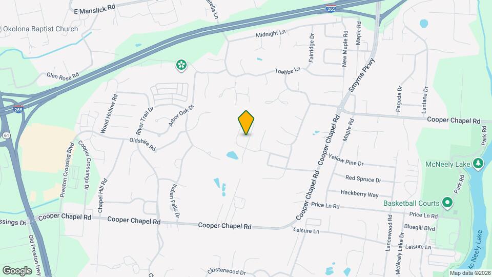 9222 River Trail Dr Mapa y Detalles de la Ubicación