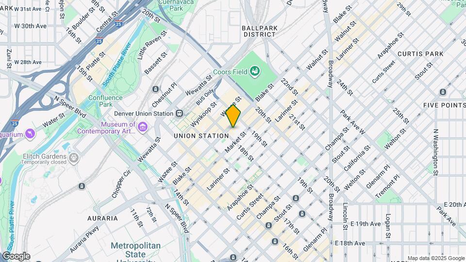 1820 Blake St Map and Location Details