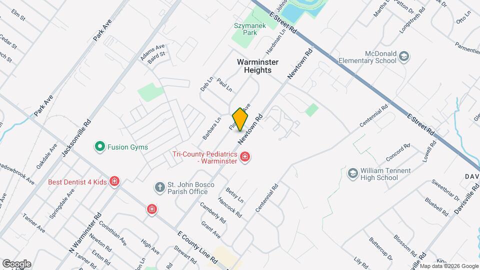 278 Newtown Rd Map and Location Details