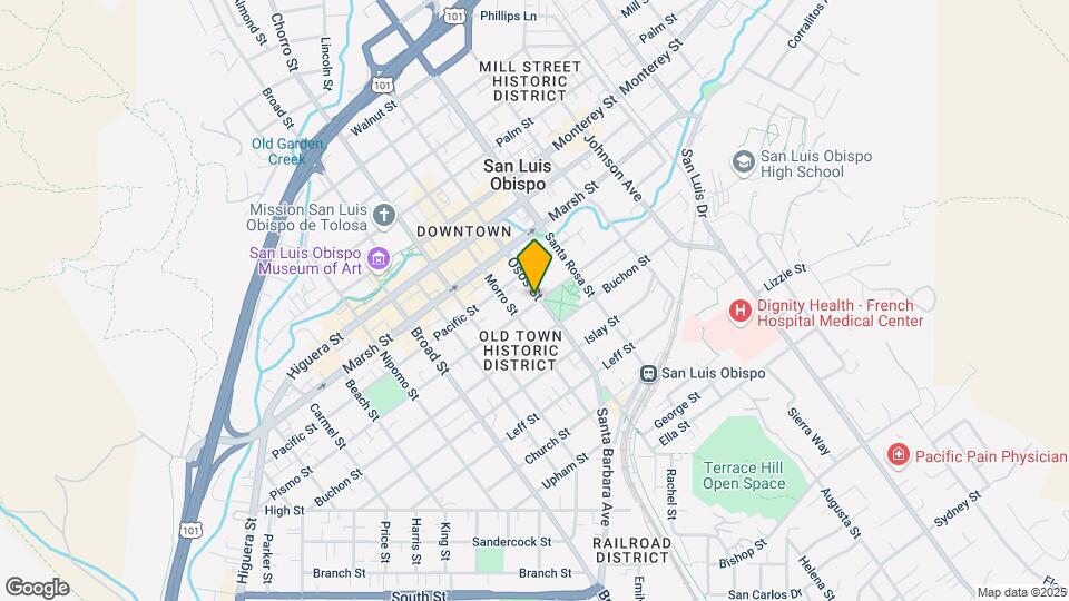 1341 Osos St Map and Location Details