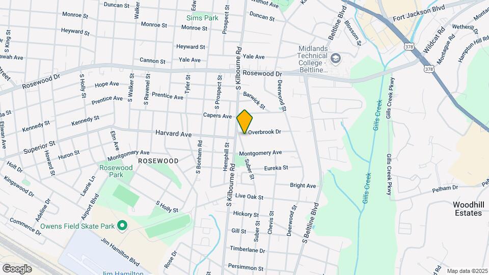 3800 Overbrook Dr Map and Location Details